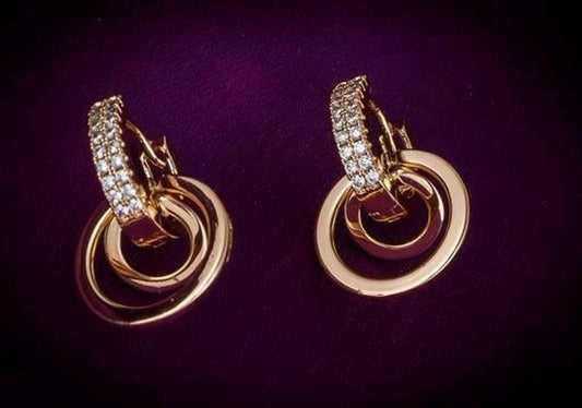 Women's Rose Gold Plated Classy Earrings