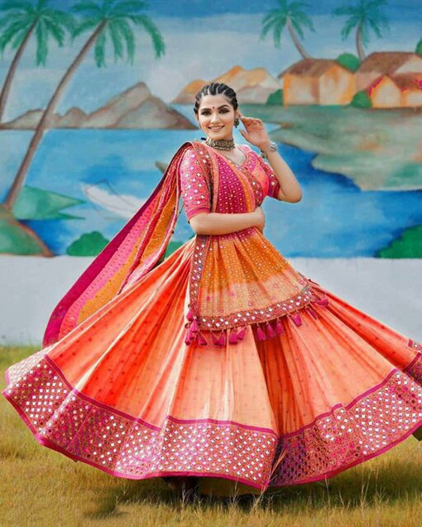 Navratri Mirror Work Chanaya Choli