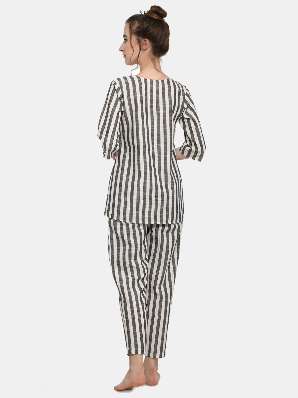 Urban Wardobe's Striped Cotton Lounge Wear