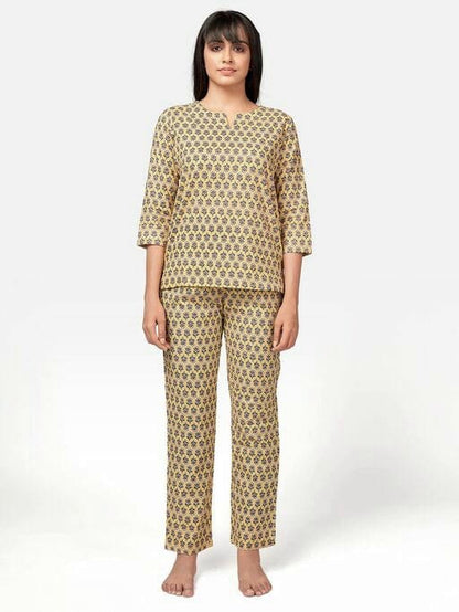 Women's Printed Cotton Night Suit