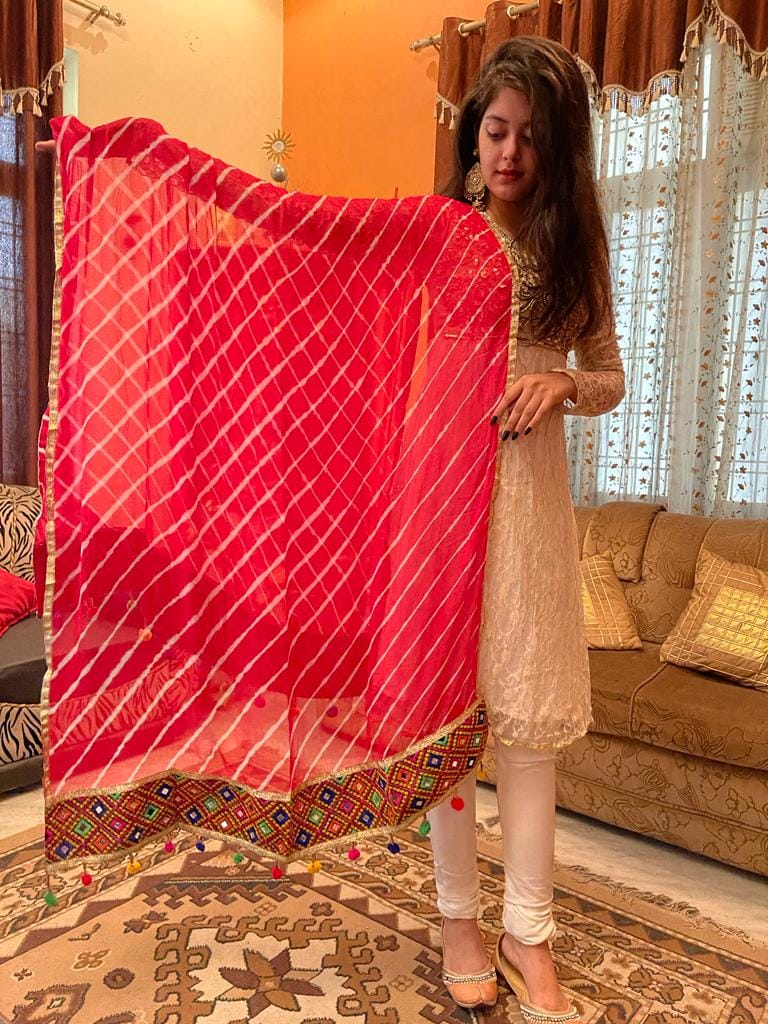 Urban Wardrobe's Leheriya Jaipuri Dupatta