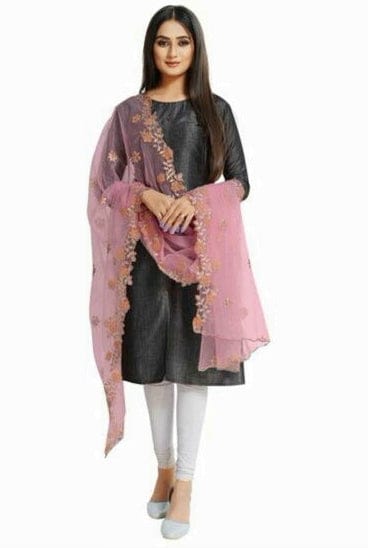 Women's Sassy Net Embroidered Dupatta