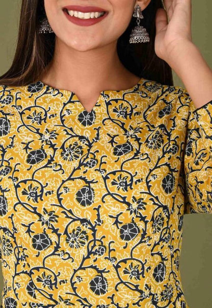 Women's Three Piece Floral Ethnic Set