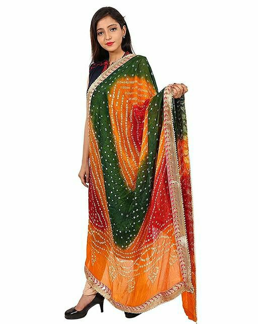 Multicolour Bandhani Dupatta