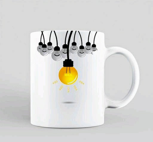 "Illuminant" Ceramic Printed Coffee Mug