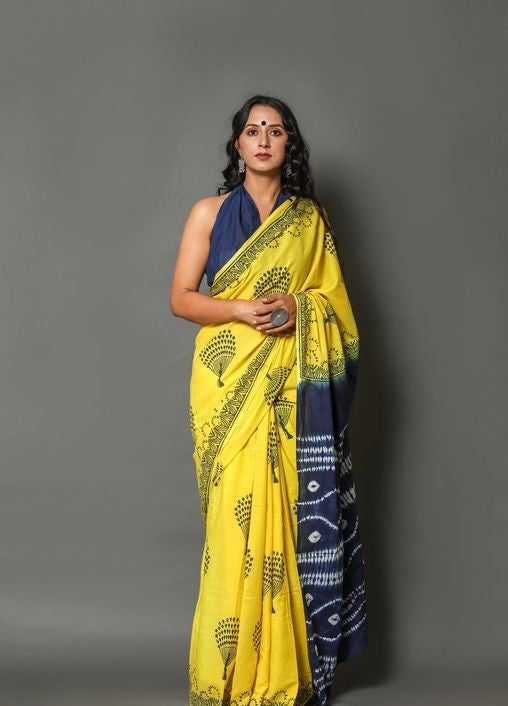 Stylish Printed Cotton Saree