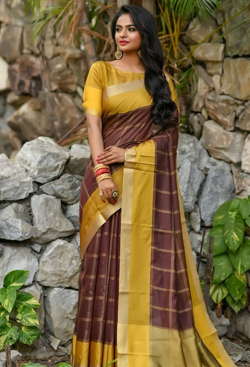 Chanderi Cotton Printed Saree