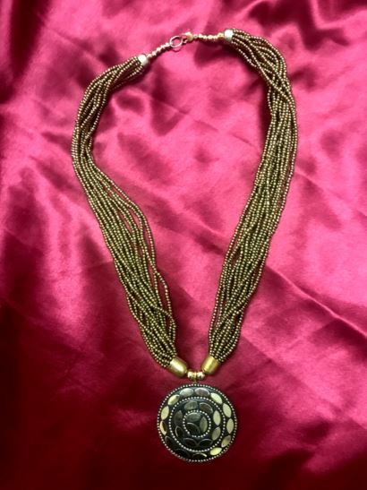 Runjhun Bold and Beautiful Golden Neckpiece