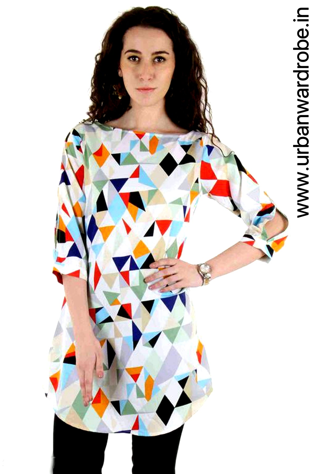 Elegant Crepe Women's Tunic