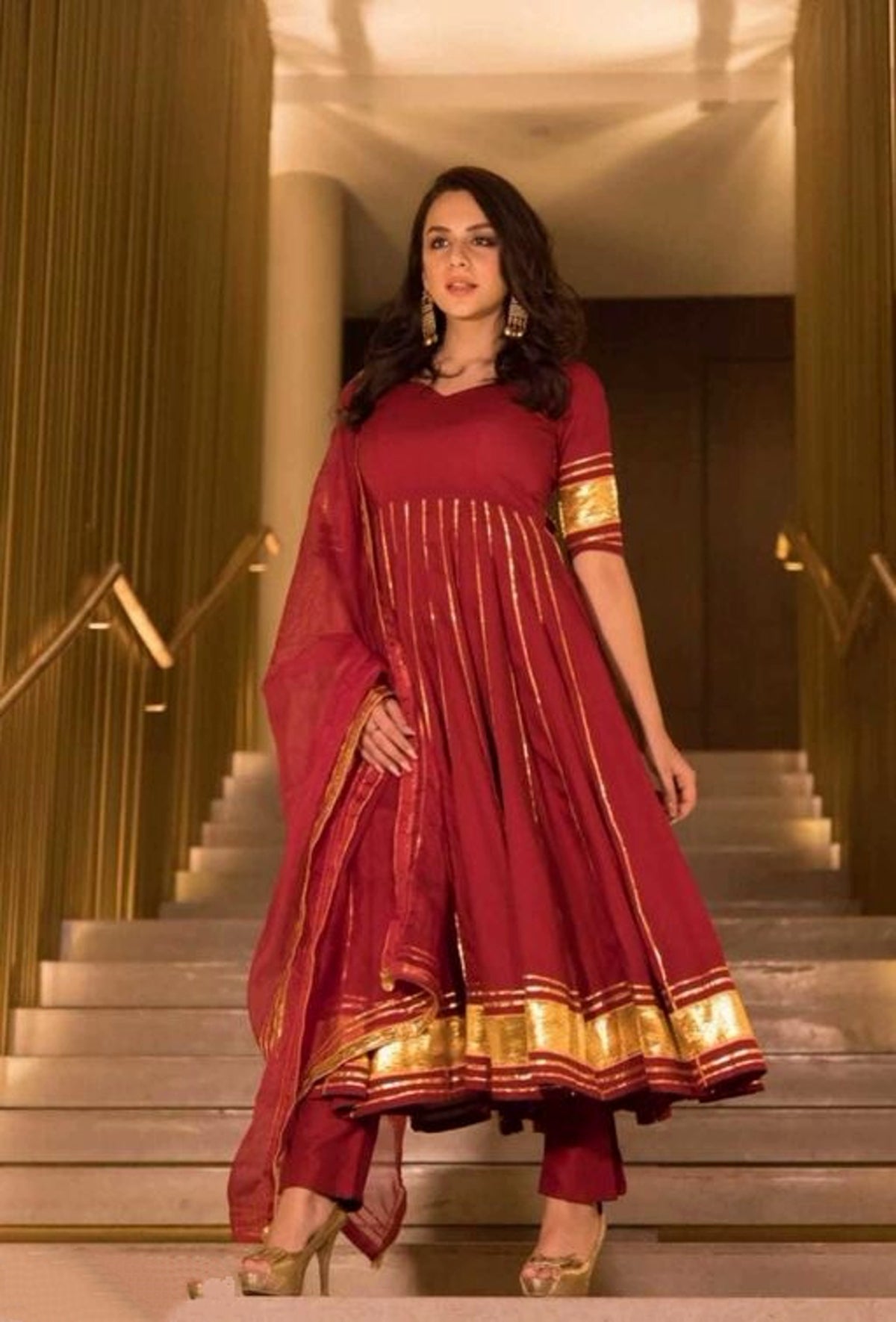 Designer Anarkali Kurta with Pants