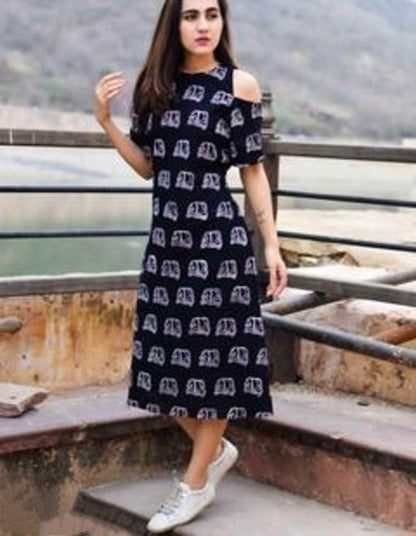 Women's Printed Slipon Dress