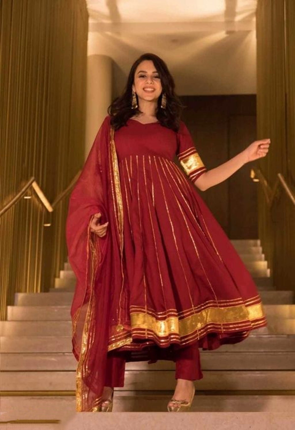 Designer Anarkali Kurta with Pants
