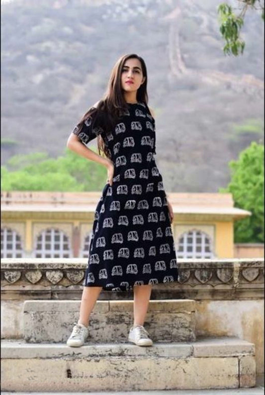 Women's Printed Slipon Dress