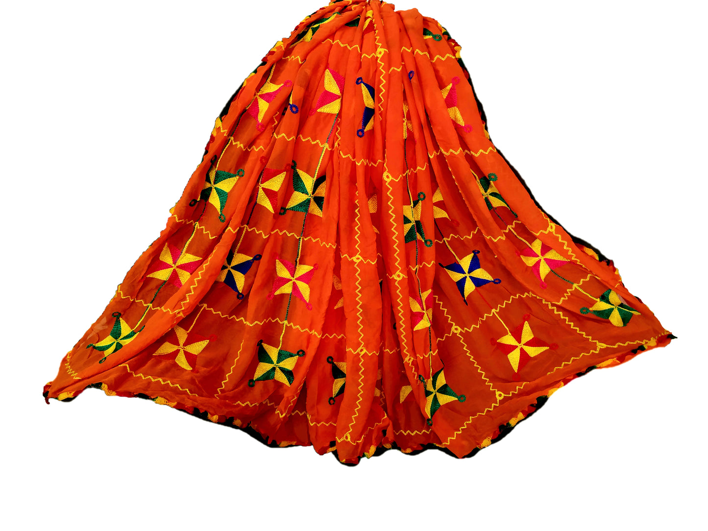 Runjhun Embroidered Phulkari Dupatta for Women