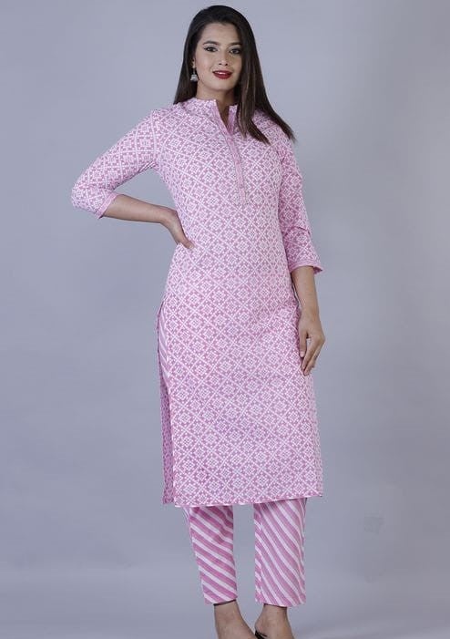 Buy Pink Silk Embroidery Round Kurta Pant Set For Women by Shruti Sancheti  Online at Aza Fashions.