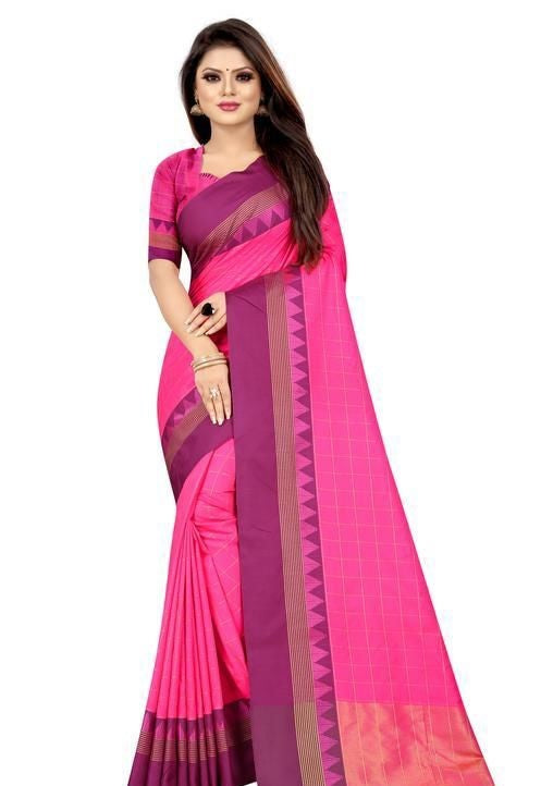 Pink Silk Saree